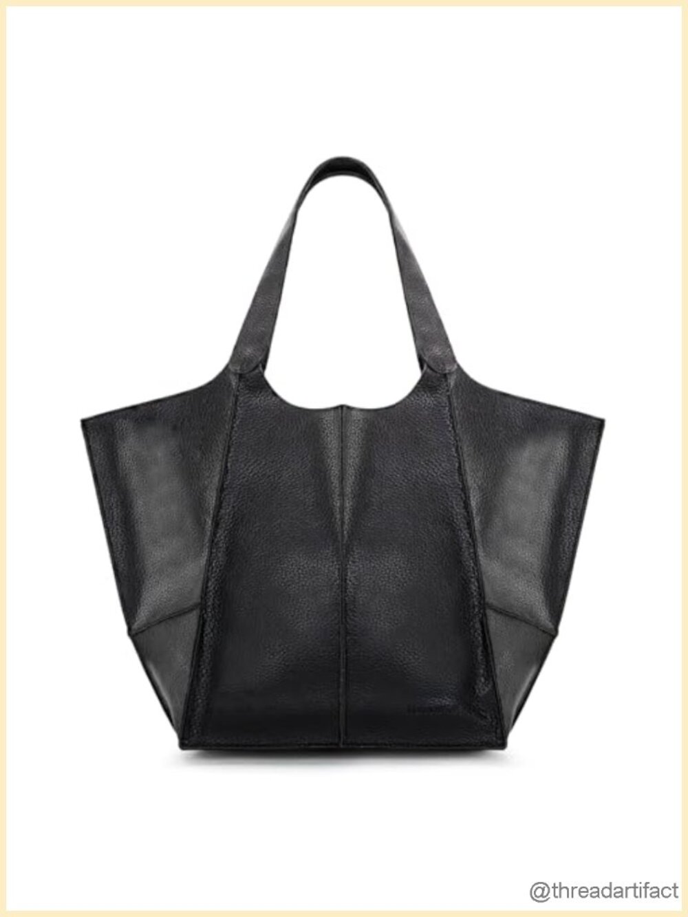 Large Hobo Tote Bag in Faux Leather with Slouchy Silhouette